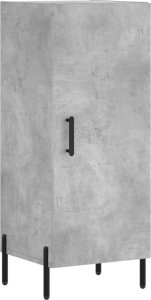 vidaXL Wysoka szafka, szarość betonu, 34,5x34x180 cm 5