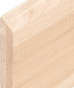 vidaXL Blat do łazienki, 60x60x(2-4) cm, surowe, lite drewno 7