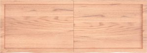 vidaXL Blat do łazienki, jasnobrązowy, 140x50x(2-6) cm, lite drewno 4