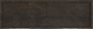 vidaXL Blat stołu, ciemnobrązowy, 160x50x(2-4) cm, lite drewno dębowe 4