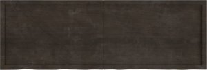vidaXL Blat stołu, ciemnobrązowy, 180x60x(2-6) cm, lite drewno dębowe 4
