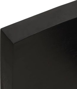 vidaXL Blat stołu, ciemnobrązowy, 180x60x(2-6) cm, lite drewno dębowe 8
