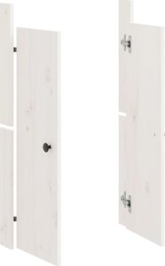 vidaXL Drzwi szafki kuchennej na zewnątrz, 2 szt., białe, 50x9x82 cm 4