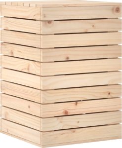 vidaXL Kosz na pranie, 44x44x66 cm, lite drewno sosnowe 2