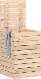 vidaXL Kosz na pranie, 44x44x66 cm, lite drewno sosnowe 3
