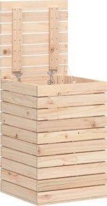 vidaXL Kosz na pranie, 44x44x66 cm, lite drewno sosnowe 4