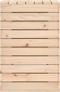 vidaXL Kosz na pranie, 44x44x66 cm, lite drewno sosnowe 5