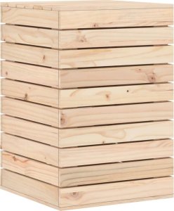 vidaXL Kosz na pranie, 44x44x66 cm, lite drewno sosnowe 7