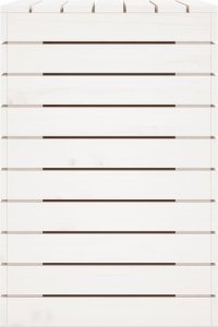 vidaXL Kosz na pranie, biały, 88,5x44x66 cm, lite drewno sosnowe 6