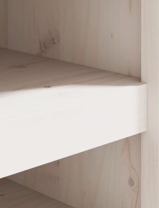 vidaXL Szafka kuchenna na zewnątrz, biała, 106x55x64cm, drewno sosnowe 7