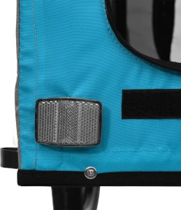 vidaXL Przyczepka rowerowa dla zwierząt, tkanina Oxford i żelazo 11