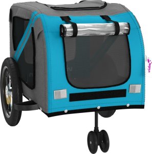 vidaXL Przyczepka rowerowa dla zwierząt, tkanina Oxford i żelazo 5