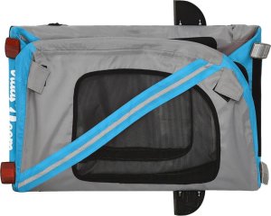 vidaXL Przyczepka rowerowa dla zwierząt, tkanina Oxford i żelazo 9