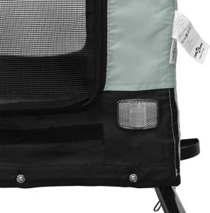 vidaXL Przyczepka rowerowa dla zwierząt, tkanina Oxford i żelazo 9