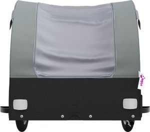 vidaXL Przyczepka rowerowa, czarno-szara, 45 kg, żelazo 6
