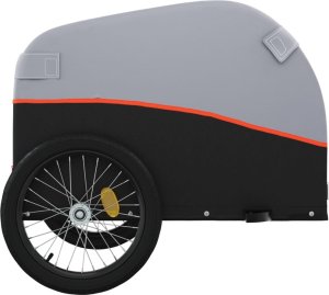 vidaXL Przyczepka rowerowa, czarno-pomarańczowa, 45 kg, żelazo 7