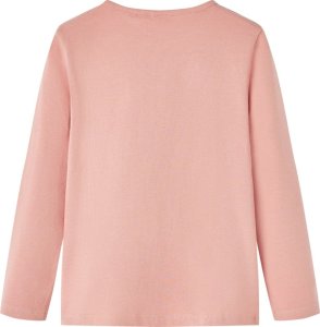 vidaXL Koszulka dziecięca z długimi rękawami, jasny róż, 140 cm 2