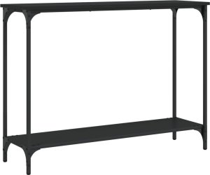 vidaXL Stolik konsolowy, czarny, 101x30,5x75 cm 2