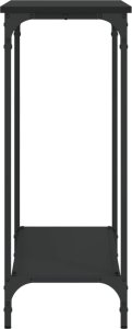 vidaXL Stolik konsolowy, czarny, 101x30,5x75 cm 5
