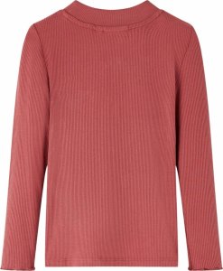 vidaXL Koszulka dziecięca z długimi rękawami, półgolf, palona czerwień, 104 2