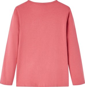 vidaXL Koszulka dziecięca z długimi rękawami, stary róż, 92 2