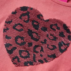 vidaXL Koszulka dziecięca z długimi rękawami, stary róż, 92 4