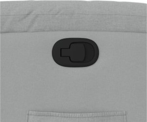 vidaXL Fotel rozkładany, jasnoszary, tapicerowany tkaniną 8