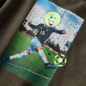 vidaXL Koszulka dziecięca z długimi rękawami, khaki, 128 4