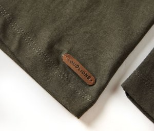 vidaXL Koszulka dziecięca z długimi rękawami, khaki, 128 5