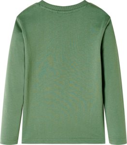 vidaXL Koszulka dziecięca z długimi rękawami, jasne khaki, 128 2