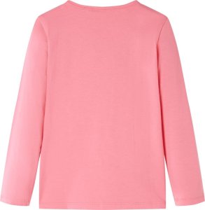 vidaXL Koszulka dziecięca z długimi rękawami, różowa, 104 2