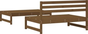vidaXL 2-cz. zestaw mebli ogrodowych, miodowy brąz, drewno sosnowe 3