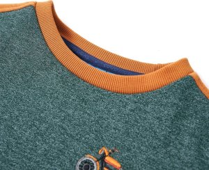 vidaXL Bluza dziecięca, ciemnozielony melanż, 92 3