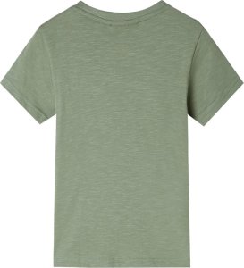 vidaXL Koszulka dziecięca z krótkimi rękawami, jasne khaki, 140 2