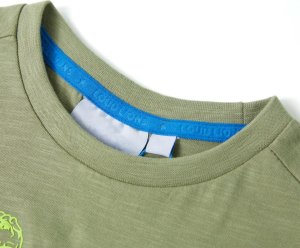 vidaXL Koszulka dziecięca z krótkimi rękawami, jasne khaki, 140 3