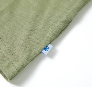 vidaXL Koszulka dziecięca z krótkimi rękawami, jasne khaki, 140 6