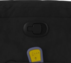 vidaXL Rozkładany fotel masujący, czarny, obity mikrofibrą 10