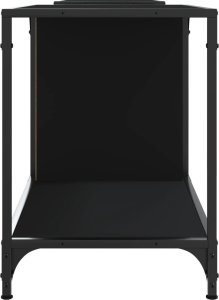 vidaXL Szafka pod TV, czarna, 203x37x50 cm 5