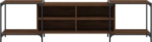 vidaXL Szafka pod telewizor, brązowy dąb, 203x37x50 cm 4