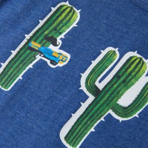 vidaXL Dziecięca koszulka bez rękawów, ciemnoniebieski melanż, 104 4