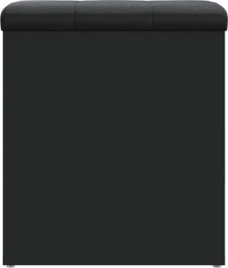 vidaXL Ławka ze schowkiem, czarna, 42x42x45cm, materiał drewnopochodny 6