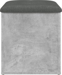 vidaXL Ławka ze schowkiem,szarość betonu, 42x42x45 cm 5