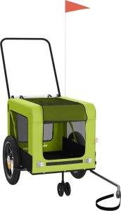 vidaXL Przyczepka rowerowa dla zwierząt, tkanina Oxford i żelazo 2