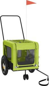 vidaXL Przyczepka rowerowa dla zwierząt, tkanina Oxford i żelazo 3