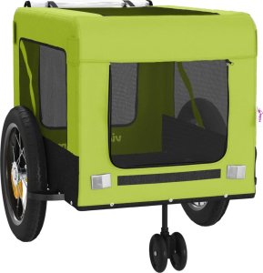 vidaXL Przyczepka rowerowa dla zwierząt, tkanina Oxford i żelazo 6