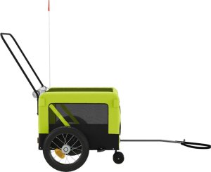 vidaXL Przyczepka rowerowa dla zwierząt, tkanina Oxford i żelazo 7