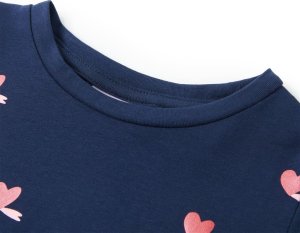 vidaXL Koszulka dziecięca z krótkimi rękawami, granatowa, 104 3