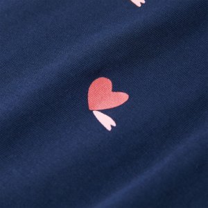 vidaXL Koszulka dziecięca z krótkimi rękawami, granatowa, 104 4