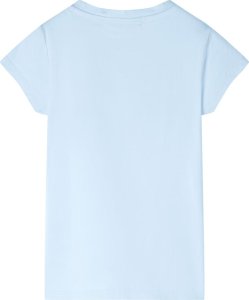 vidaXL Koszulka dziecięca, delikatny błękit, 116 2