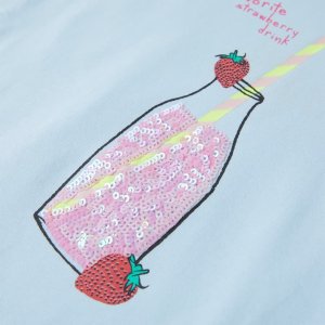 vidaXL Koszulka dziecięca, delikatny błękit, 116 4